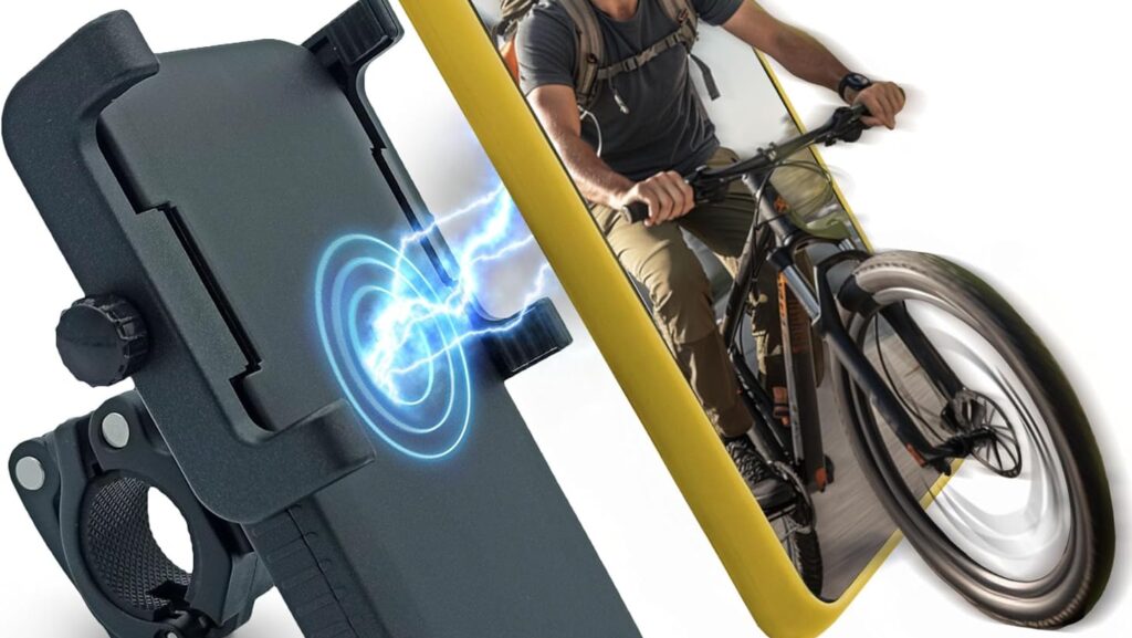 Handyhalter mit Powerbank für Fahrrad