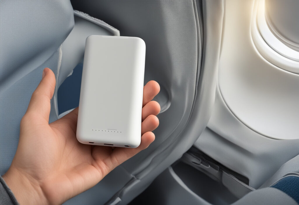 Powerbank im Flugzeug