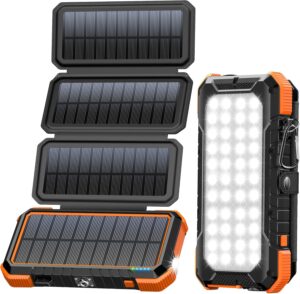 BLAVOR Solar Powerbank 20000mAh in atemberaubender Natur, perfekt für Outdoor-Aktivitäten wie Camping und Wandern