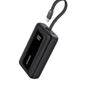 Leistungsstarke und portable Powerbank mit 20.000mAh Kapazität, integrierte USB-C Schnittstelle mit bis zu 30W Leistung und zusätzliches USB-A-Anschluss für schnelles Laden von iPhones, MacBooks und Galaxys