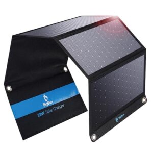Tragbares Solarladegerät mit 3 USB-Anschlüssen und IP44 Wasserdichtes Solarpanel für Outdoor-Aktivitäten und Wiederaufladen von USB-Geräten wie iPhone, Android und GoPro