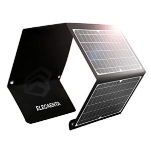 Faltbares 30W Solarladegerät mit drei USB-Ausgängen, ideal für Outdoor-Aktivitäten, wasserdicht (IPX5) und feuerfest.
