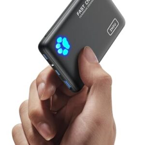 INIU Power Bank, 22,5W 10000mAh Powerbank Leichteste und Klein Aber Stark (USB C In & Out), PD3.0 Externe Handyakkus with Flashlight, Kompatibel mit iPhone 16 15 14 Pro Max Mini Samsung S24 S23, iPad