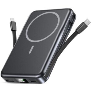 Kabellose Powerbank mit hoher Kapazität für iPhone und andere Geräte, schnelle Ladung über PD 20W