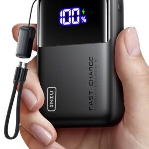 INIU Powerbank, 100W 25000mAh Powerbank mit USB-C-Eingang und -Ausgang, kompatibel mit MacBook, Surface, iPad, iPhone 16 15 14, ideal für Reisen und Büroarbeit