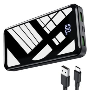Power Bank 27000mAh mit LED-Anzeige und USB-C-Anschluss, tragbares Ladegerät für iPhone und andere Mobiltelefone