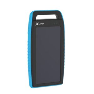 Schnelllader Solar Power Bank mit 15.000mAh Kapazität, ideal für Camping und Outdoor-Aktivitäten, kompatibel mit iPhone und Samsung Galaxy