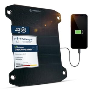 Solarpanel faltbar, wasserfest und robust für Smartphone & Powerbank - Solar Camping (7,5W Leistung)