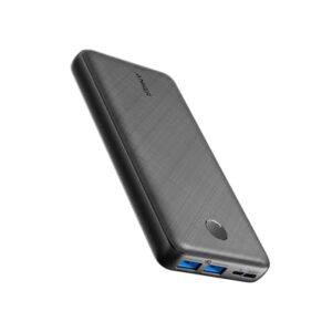 Anker portables Ladegerät, 325 Power Bank (PowerCore Essential 20K), 20.000mAh Akkupack mit PowerIQ-Technologie, USB-C-Eingang und -Ausgang für iPhone 15 Modelle, Galaxy S23, AirPods und mehr