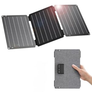 Solarladegerät mit 30 Watt Leistung, tragbares Solarpanel mit DC-Anschlüssen für schnelle Ladevorgänge bei außergewöhnlichen Wetterbedingungen, wasserdicht und staubschutz