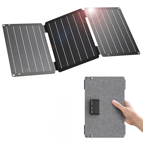 Solarladegerät mit 30 Watt Leistung, tragbares Solarpanel mit DC-Anschlüssen für schnelle Ladevorgänge bei außergewöhnlichen Wetterbedingungen, wasserdicht und staubschutz