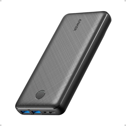 Eigene Anker 325 Powerbank mit enormer Energiedichte, PowerIQ Technologie und USB-C Port für Aufladen von iPhone, Samsung Galaxy, iPad und mehr.