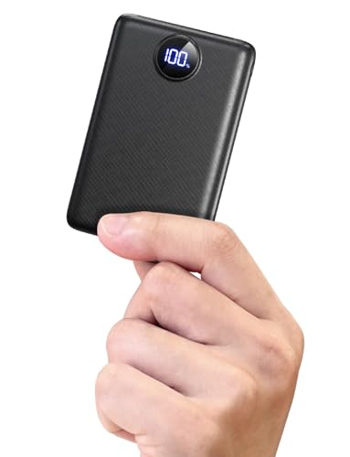 Power Bank 20000mAh mit USB C Eingang und Ausgang für Handy, Aufladen von drei Geräten gleichzeitig, hoher Wiederaufladegrad bis zu 80% in nur 30 Minuten