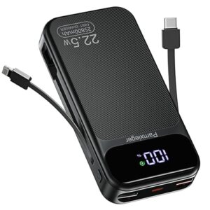 Power Bank 25800 mAh mit LCD Anzeige, USB C Eingang und Ausgang, schnelle Ladung für Smartphone und Tablet