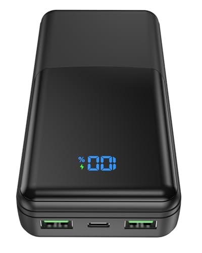 Coblob Power Bank 27000mAh, Tragbare Power Bank USB C 30W Schnellladung Powerbank mit LED Display Externer Handyakku für Smartphones und Tablets