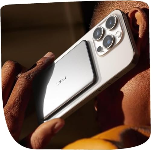 Magsafe Powerbank für iPhone 16 Pro, black, 5000mAh Mag Safe+ Wireless Ladegerät, Reisezubehör für iPhone 15 Pro Max 13"