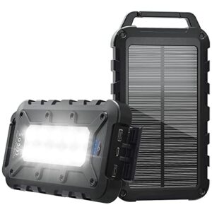 Tragbare Solar Powerbank mit großem Speicher für Außenbereich, 26800 mAh Kapazität, USB C Ladekabel, wasserdicht und stabil für Outdoor-Aktivitäten