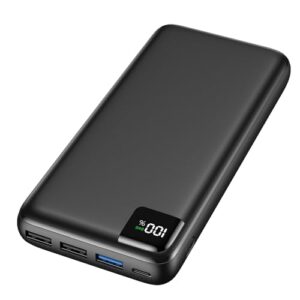 A-ADDTOP Power Bank 27000mAh mit Schnellladefunktion, 22.5W, klein, tragbar, Ladegerät für Smartphone und Tablet