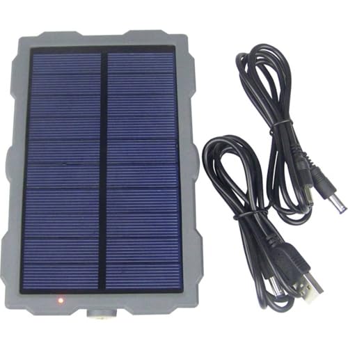 Vollautomatischer Solar-Ladestrom für Wildkameras, Li/Ion-Akkumulator mit 1500mAh Kapazität und integriertes Solarpanel für effiziente und umweltfreundliche Ladung