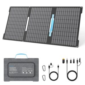 Tragbares Solarpanel Ladegerät mit USB-C PD 3.0 und USB-A QC 3.0, IP67 Wasserdicht für Powerbank, Smartphone, iPhone, Android, Kamera, Camping und Outdoor