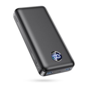 Portabler Power Bank mit 26.800 mAh Kapazität und schneller Ladungsfunktion, kompatibel mit iPhone und Samsung Galaxy
