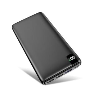 Leistungsstarker Powerbank mit 26800mAh Kapazität, 22,5W Ladeleistung und vier USB-Anschlüssen für Smartphone und Tablet