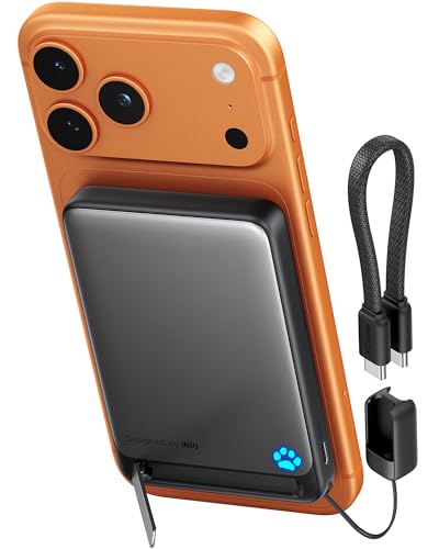 Magnetische Powerbank, Qi2-zertifiziert, 10000mAh, schnell laden für iPhone 17, 16, 15, 14, 13