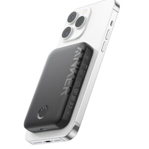 Magnetische Power Bank von Anker mit 5000mAh Kapazität und kabellosem Design, kompatibel mit iPhone 17/16/15/14/13/12