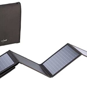 Revolt Solarpanel faltbar, 28-Watt-Solar-Ladegerät mit zwei USB-Anschlüssen (5V/4,8A), faltbares Design, wasserdicht und ideal für Camping-, Wander- oder Gartenaktivitäten geeignet.