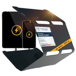 Faltbares Solarladegerät mit 2X USB-Ausgängen für Handy & Powerbank, ideal für Outdoor-Touren und Camping