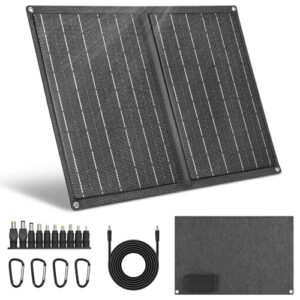 Tragbares Solarpanel 21W, faltbares Solarladegerät mit QC3.0 USB und DC-Anschluss für Mobiltelefone, Tablets, Camping, Outdoor-Aktivitäten, Wanderungen und Notfälle