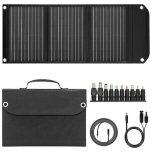 30W Tragbares Faltbares Solarpanel mit Schnellladefunktion und USB-/DC-/Typ-C-Ausgängen für Camping, Wandern, Notfälle, Outdoor-Anwendungen