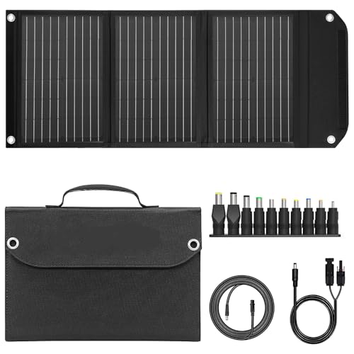 30W Tragbares Faltbares Solarpanel mit Schnellladefunktion und USB-/DC-/Typ-C-Ausgängen für Camping, Wandern, Notfälle, Outdoor-Anwendungen