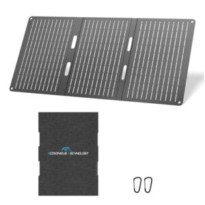 Tragbares Solarpanel-Ladegerät für Smartphone, Tablet und Power Bank mit USB-C und USB-A Anschlüssen - Kompaktes Falt-Design für Camping und Outdoor-Aktivitäten