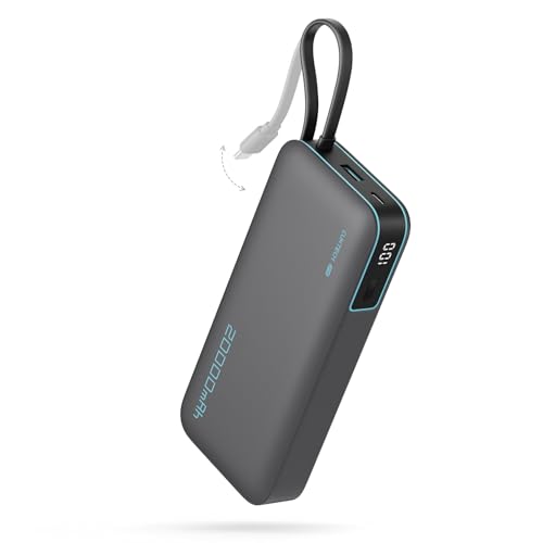Externer Akku mit Digitales Display, 45W Powerbank für iPhone, MacBook und Galaxy S25