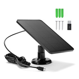 Solarmodul-Ladegerät wasserdicht 10W 5V für Outdoor-Kameras monokristallines Solarmodul
