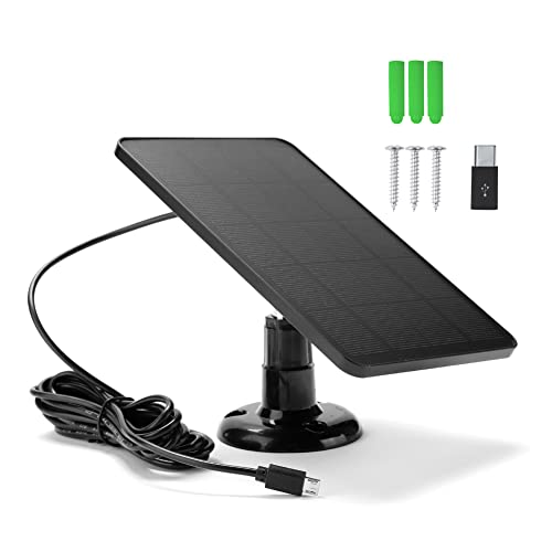 Solarmodul-Ladegerät wasserdicht 10W 5V für Outdoor-Kameras monokristallines Solarmodul