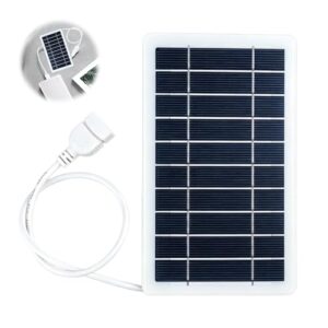 Tragbares Solarpanel 5W 5V mit USB-Anschluss, IP65 Wasserfestes Solar-Ladegerät für Handy Powerbank, Camping Wandern Outdoor, Solarladegerät, Outdoor-Ausrüstung