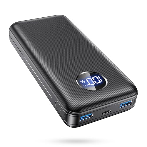Powerbank 26800mAh, 22.5W Schnellladung Externer Akku mit LCD-Display und USB-C PD Tragbares Ladegerät für iPhone, Samsung und iPad