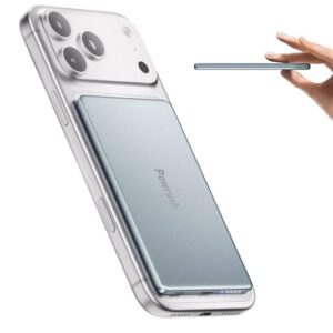 Powerbank für iPhone mit Magsafe-Technologie, 6000mAh Kapazität, 20W Schnellladung und induktives Laden für iPhone-Serie