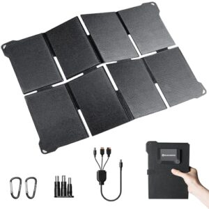 Tragbares 45W Solarladegerät von ELECAENTA mit hoher Leistungsfähigkeit und energiesparender Technologie für Camping-, Wandern oder Outdoor-Abenteuer.