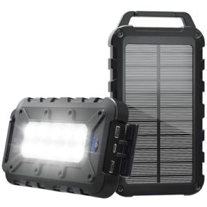 TOENNESEN Solar Powerbank 26800mAh mit PD Schnellladekabel, umweltfreundliche Ladung für Smartphone in nur 30 Minuten