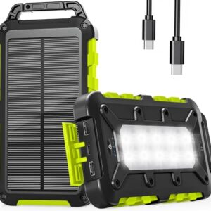 Kompaktes und leistungsstarkes Solargerät mit hoher Kapazität, bidirektionale PD-Schnellladung, kompatibel mit verschiedenen Smartphones und wasserdicht.
