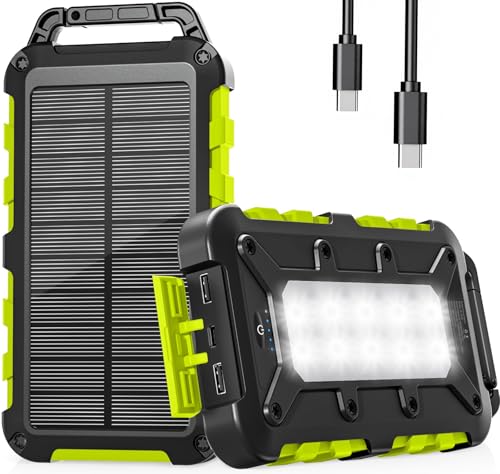 Kompaktes und leistungsstarkes Solargerät mit hoher Kapazität, bidirektionale PD-Schnellladung, kompatibel mit verschiedenen Smartphones und wasserdicht.