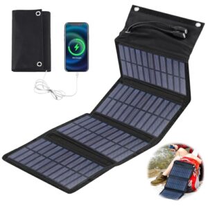 Faltbares Solarpanel 10W, monokristallines Solar Panel für Outdoor-Aktivitäten, Camping und Handyladung
